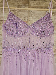 LAVENDER SPARKLY A LINE (NEW)