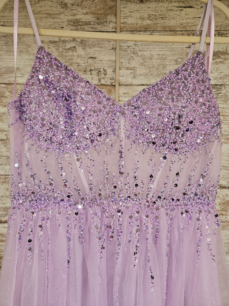 LAVENDER SPARKLY A LINE (NEW)