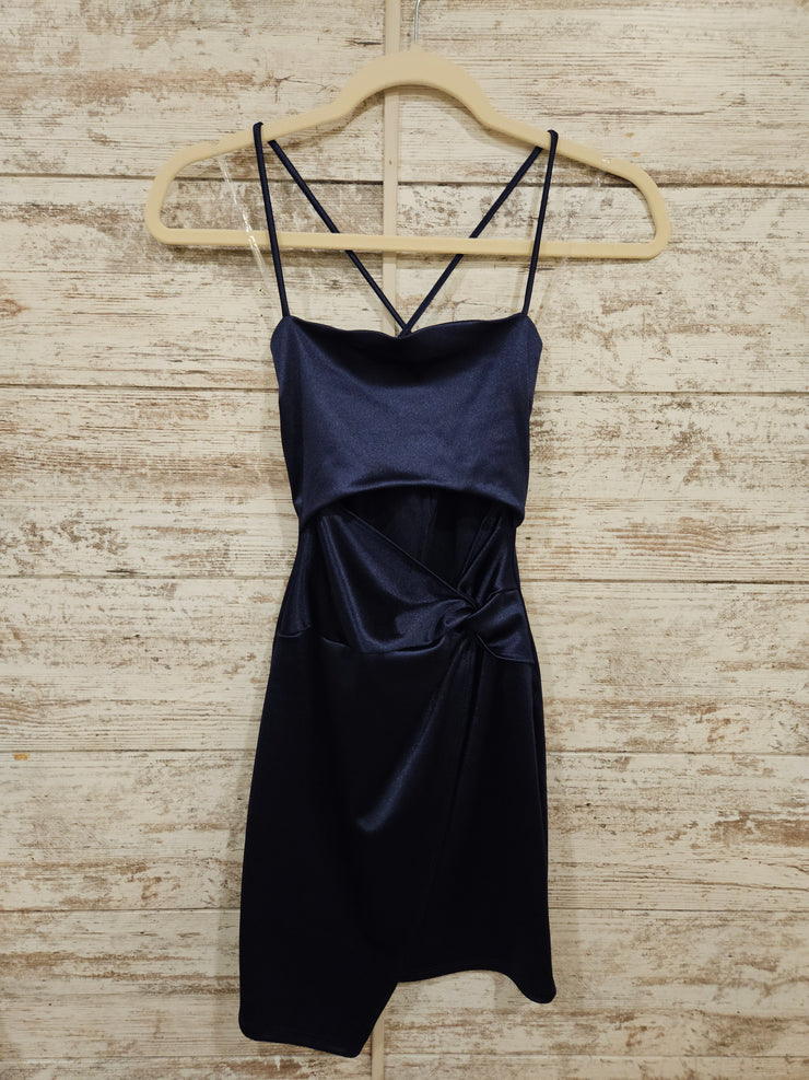NAVY SHORT DRESS
