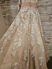 WHITE/NUDE WEDDING GOWN (NEW) $1599