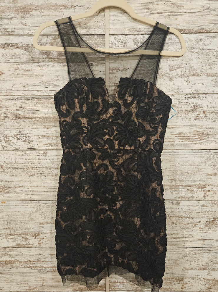 BLACK/NUDE SHORT DRESS $349