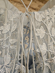 BLUE/FLORAL MERMAID GOWN (NEW)