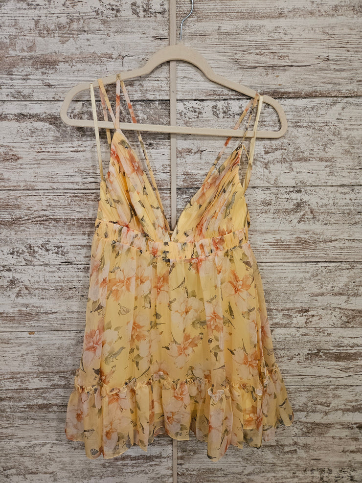 YELLOW/FLORAL DRESS (NEW) $289