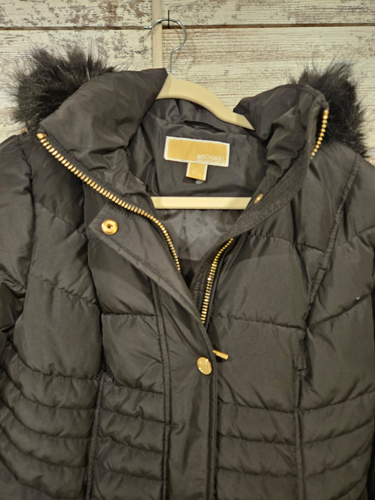 BLACK QUILTED COAT (NEW) $350