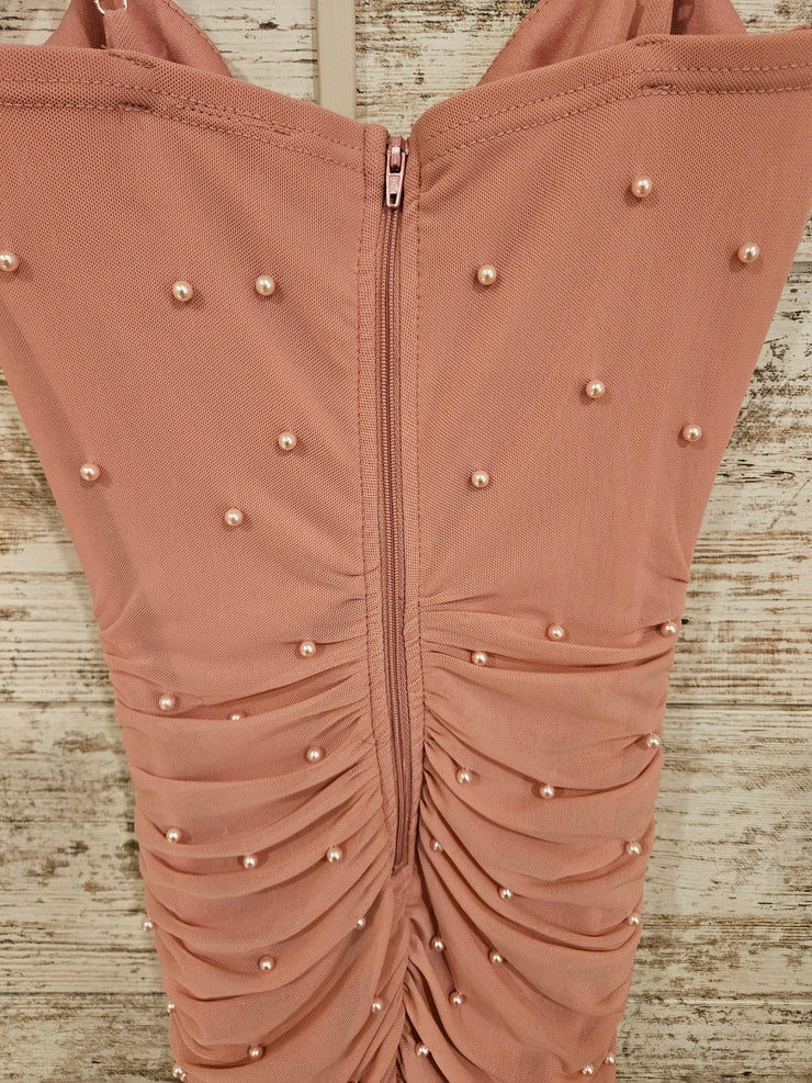 PINK PEARL SHORT DRESS
