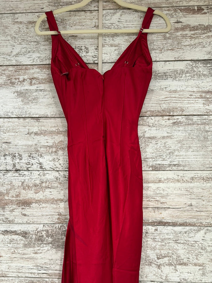RED LONG EVENING GOWN