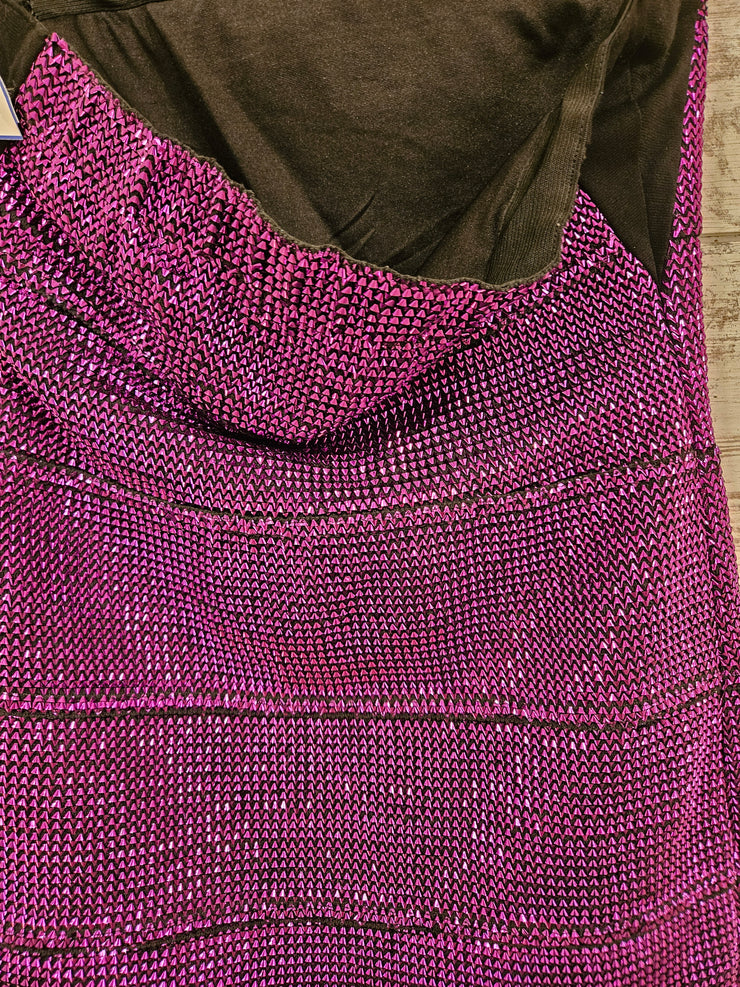 PURPLE SPARKLY SHORT DRESS