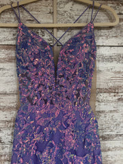 LAVENDER SPARKLY LONG DRESS