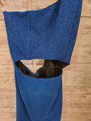 ROYAL BLUE SPARKLY SHORT DRESS