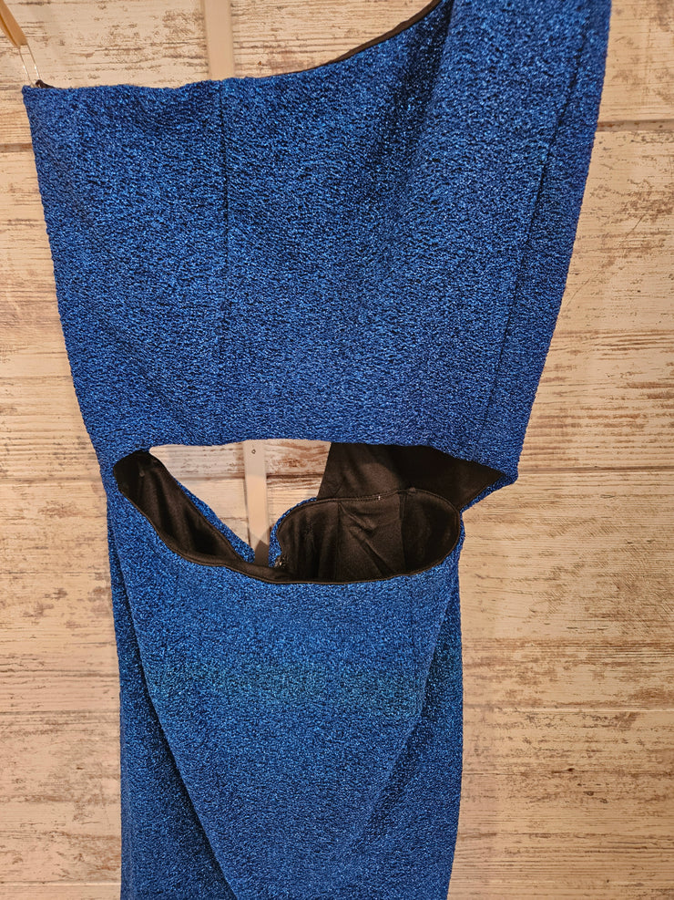 ROYAL BLUE SPARKLY SHORT DRESS