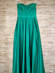 GREEN A LINE GOWN
