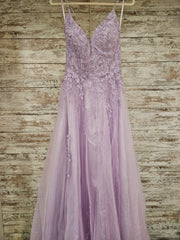 LAVENDER/FLORAL A LINE GOW-NEW