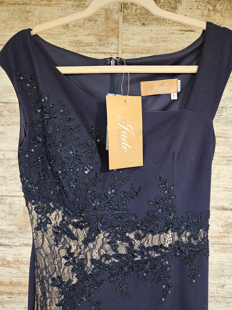 NAVY LONG EVENING GOWN (NEW)