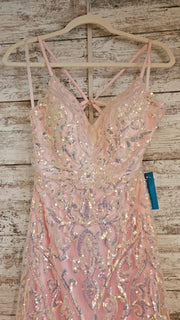 PINK SPARKLY LONG DRESS (NEW)