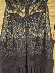 NAVY LONG EVENING GOWN