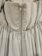 GREEN LONG EVENING GOWN