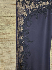 NAVY LONG EVENING GOWN (NEW)