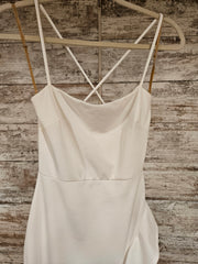 WHITE LONG EVENING GOWN