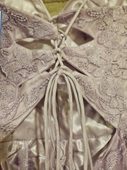 LAVENDER/FLORAL A LINE GOW-NEW