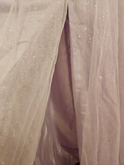 LAVENDER/FLORAL A LINE GOW-NEW