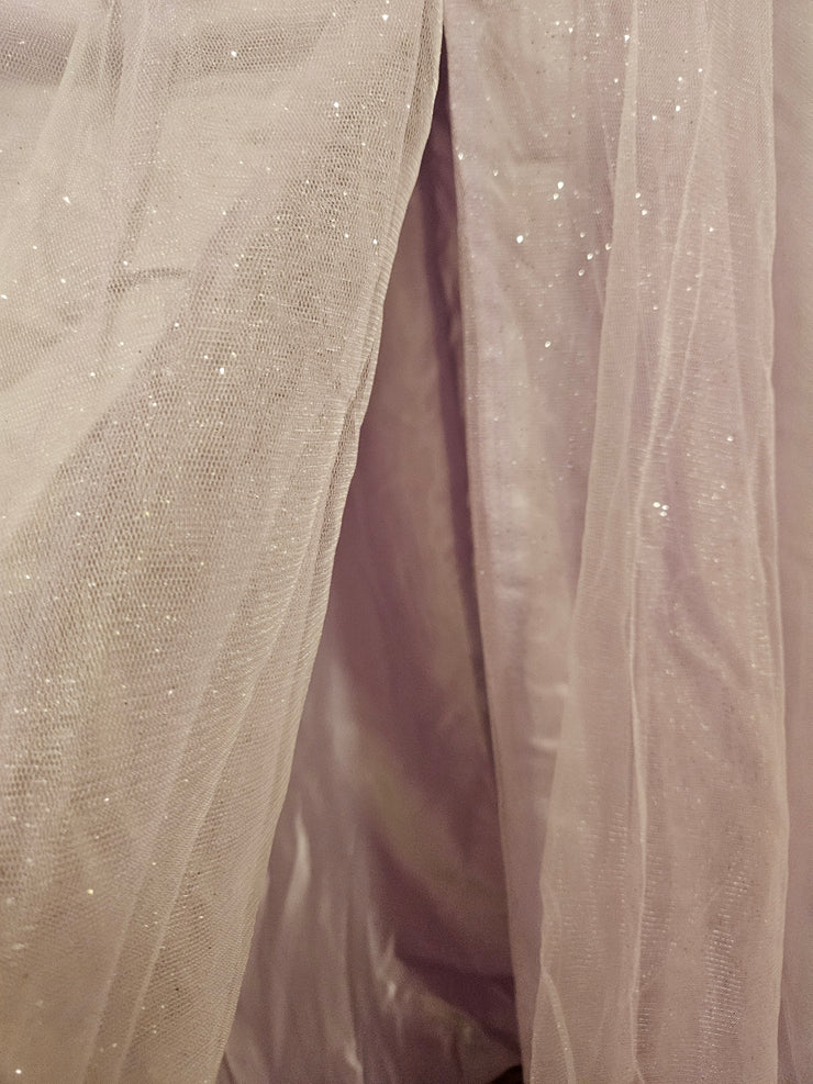 LAVENDER/FLORAL A LINE GOW-NEW