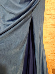 ROYAL BLUE LONG EVENING GOWN