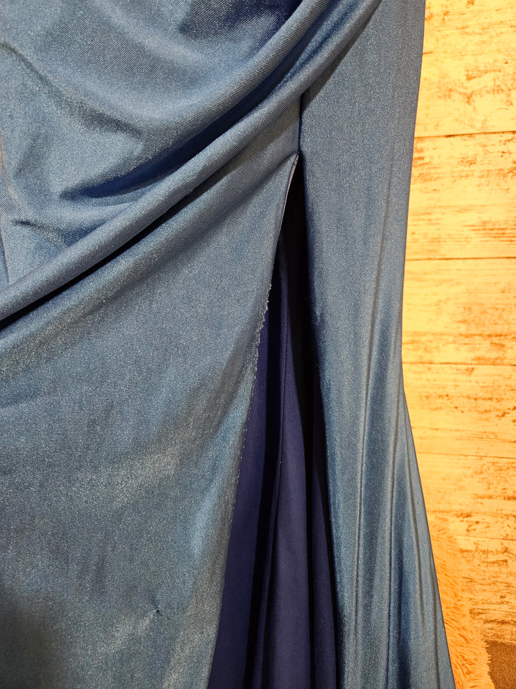 ROYAL BLUE LONG EVENING GOWN