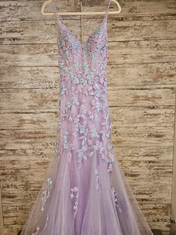 LAVENDER/BLUE FLORAL MERMAID