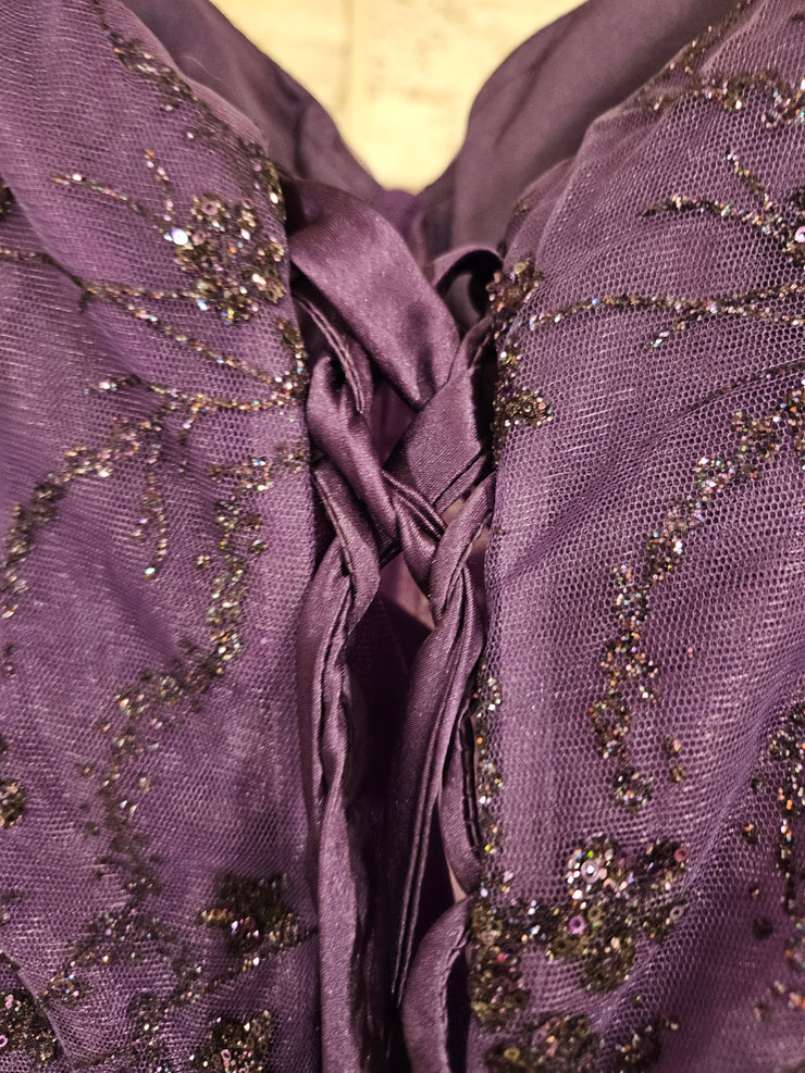 PURPLE A LINE GOWN (NEW)