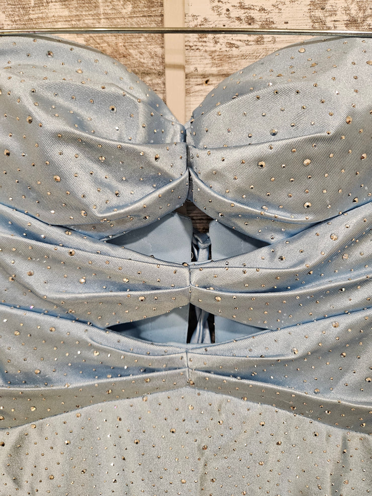 BLUE SPARKLY SHORT DRESS (NEW)