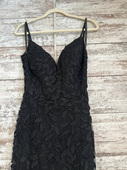 BLACK/FLORAL LONG DRESS