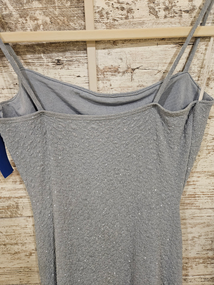 BLUE SPARKLY SHORT DRESS