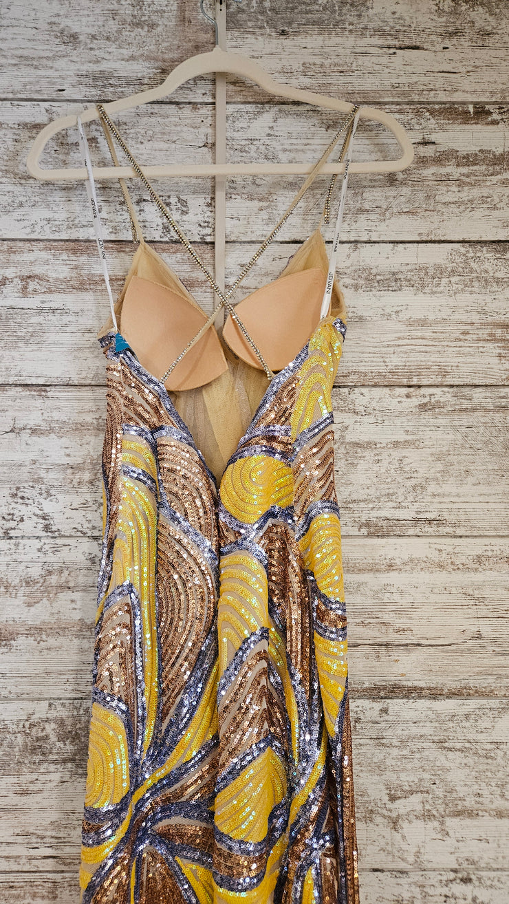 YELLOW/GOLD LONG DRESS (NEW)