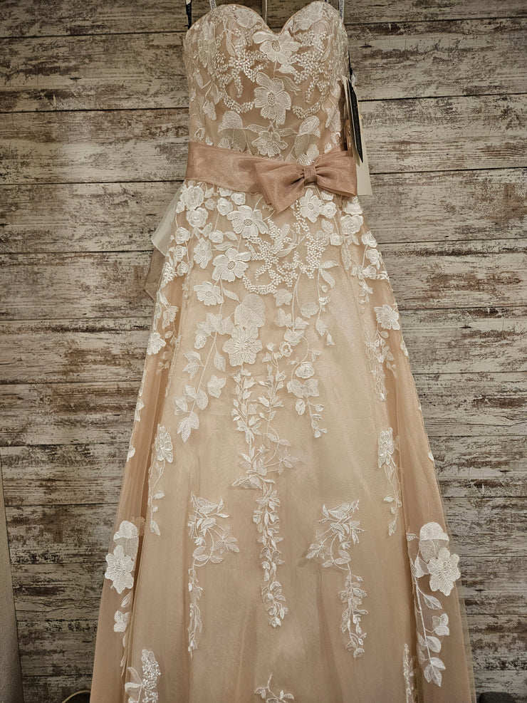 WHITE/NUDE WEDDING GOWN (NEW) $1599