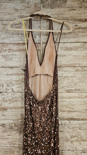 BLUSH SEQUIN LONG DRESS (NEW)