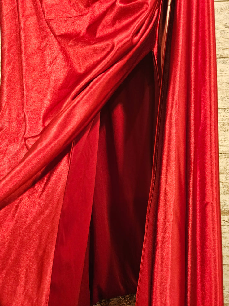 RED LONG EVENING GOWN