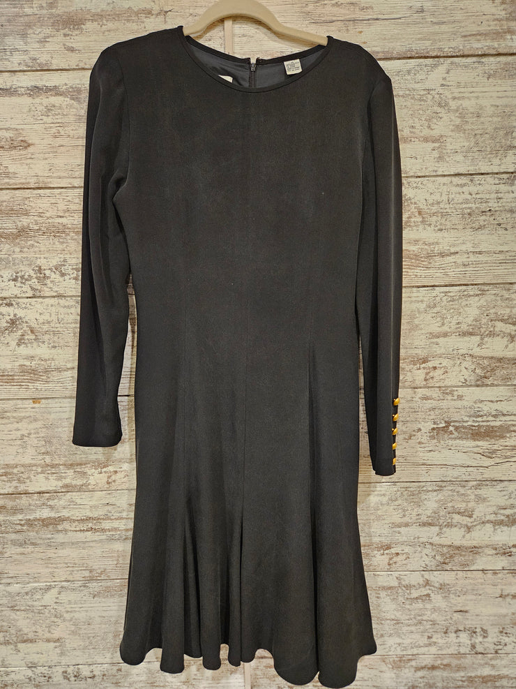 BLACK 100% SILK SHORT DRES$450