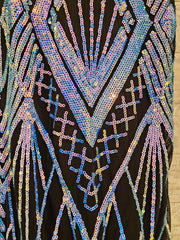 ROYAL BLUE/BLACK SPARKLY LONG