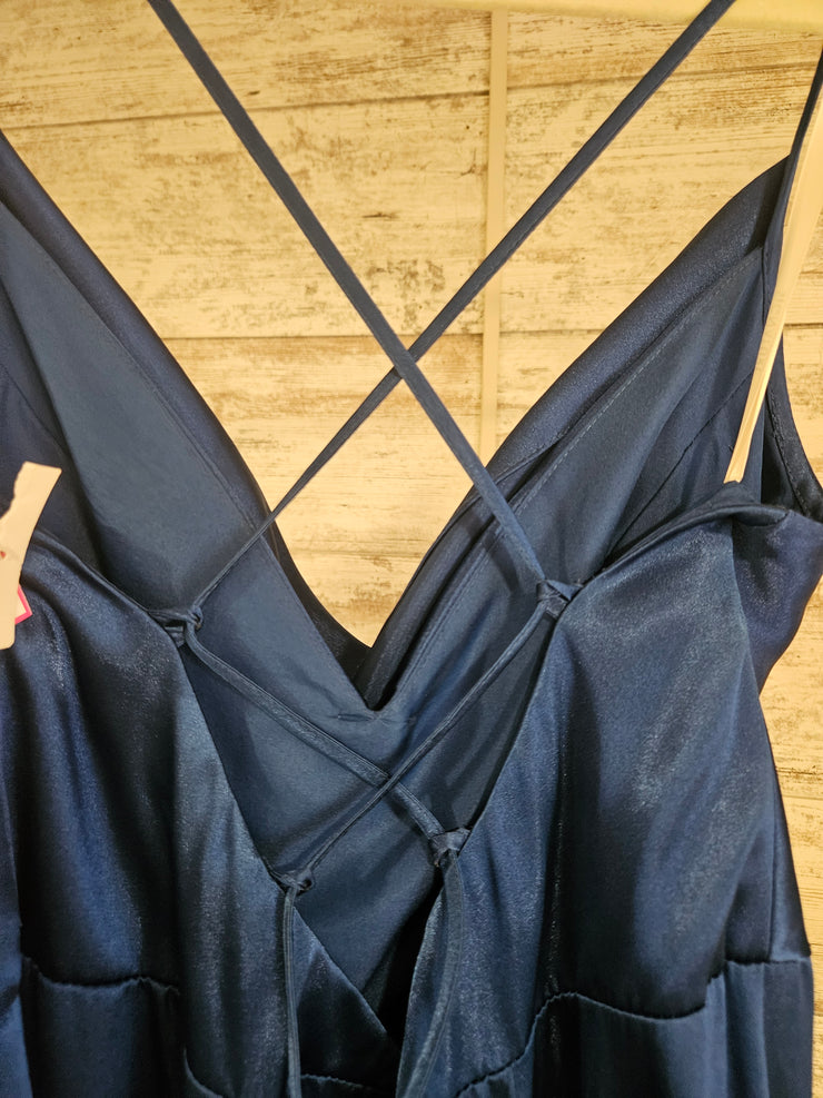ROYAL BLUE A LINE GOWN (NEW)