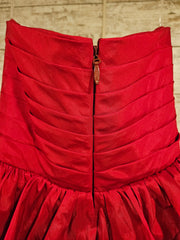 RED LAYERED A LINE GOWN (NEW)