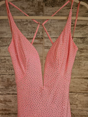 PINK SPARKLY LONG DRESS