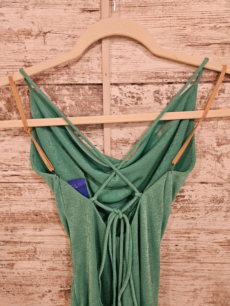 GREEN SHORT DRESS