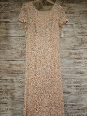 PINK SEQUIN LONG DRESS (NEW)