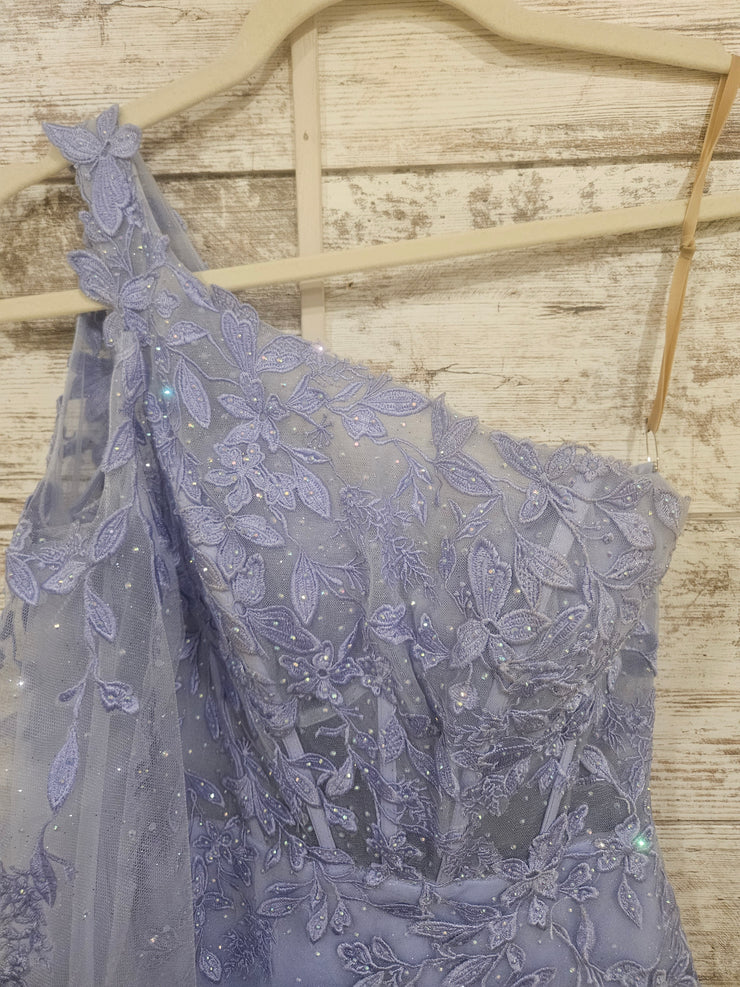 LAVENDER 1 SLEEVE SHORT DRESS