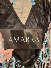 BLACK/MULTI BEADED DRESS (NEW)