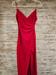 RED LONG EVENING GOWN