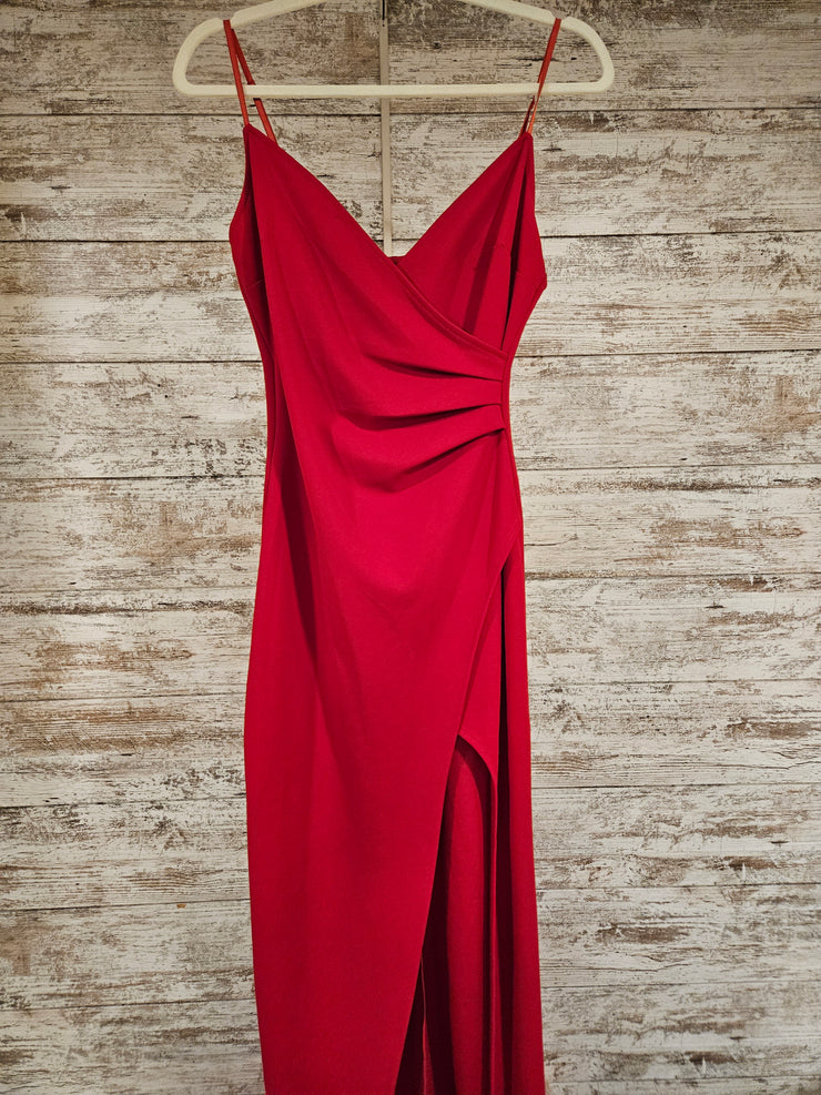 RED LONG EVENING GOWN