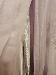 LAVENDER/FLORAL A LINE GOW-NEW