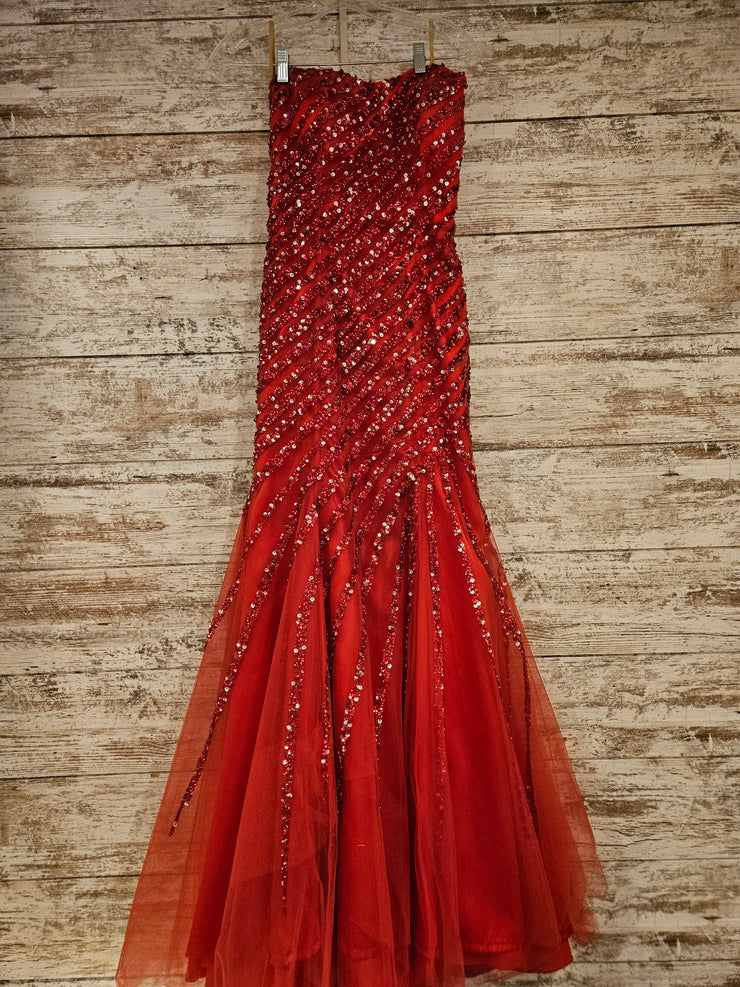RED MERMAID GOWN