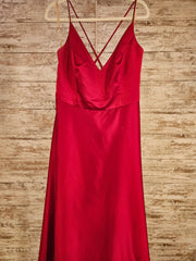 RED A LINE GOWN